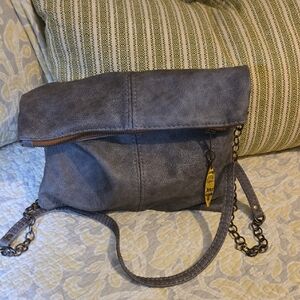 Canoe Stylish Gray Leather Women's Bag